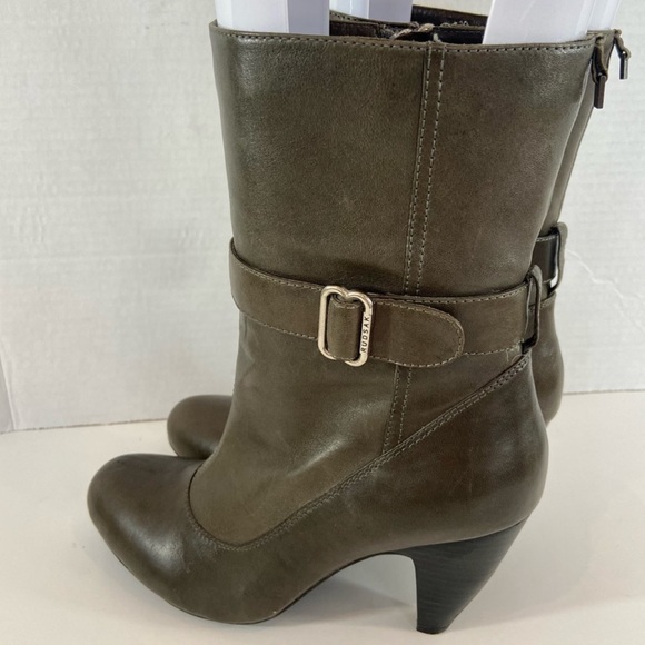 Rudsak Taupe Leather 3/4 Boots Size 39 - Picture 3 of 8